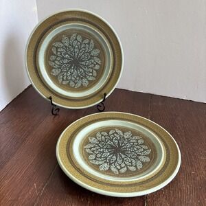 Vintage Franciscan Earthenware NUT TREE Plates USA 8 1/2" Set Of 2